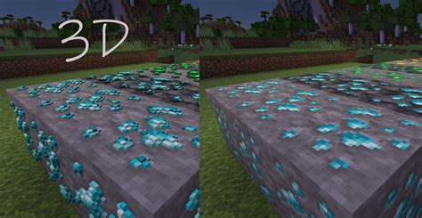 3D Ore Models for Faithful Minecraft Texture Pack