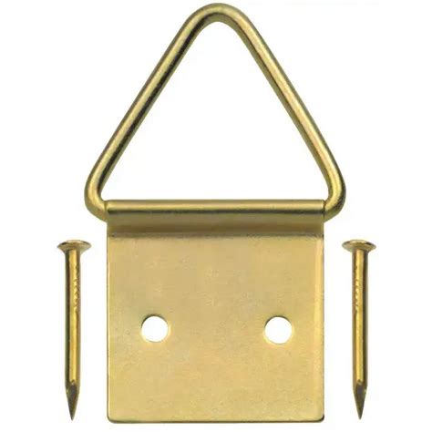 Hillman 533828 Ook Triangle Ring Picture Hangers Medium Brass Plated 2