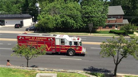 Fairfax City Rescue Engine 433 Responding YouTube