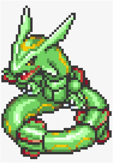 Rayquaza Pixel Art Pokemon Rayquaza 5900x7500 Png Download Pngkit