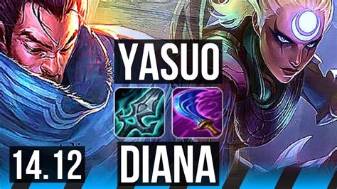 YASUO Vs DIANA MID Rank 2 Yasuo 7 0 1 Godlike VN Challenger