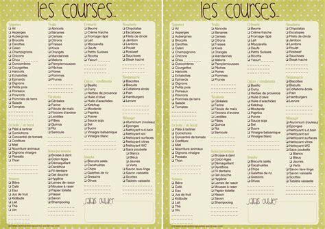 Le modèle de liste de courses Vert Liste de courses Brocolis