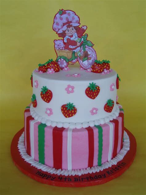 Strawberry Shortcake Themed Birthday Cake A Photo On Flickriver