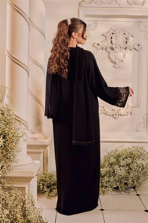 Madeeha Abaya In Black Bella Raz