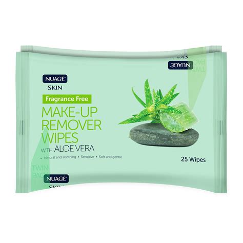 Nuage Make Up Remover Wipes With Aloe Vera Twin Pack