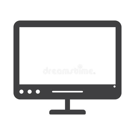 Monitor Vector Illustration Decorative Design Stock Vector