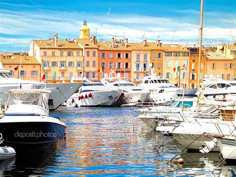 Yacht Harbor Of St Tropez France Stock Photo By Bunyos30 45157513