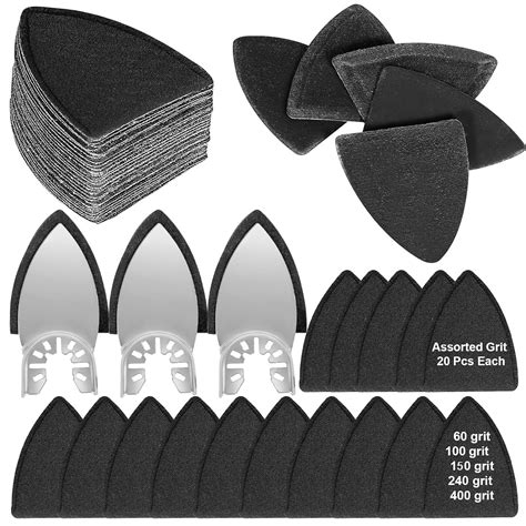 Pcs Finger Oscillating Multi Tool Sanding Pads Accessories Kits