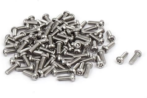 Uxcell® M2x6mm 304 Stainless Steel Button Head Torx Security Machine Screws 100pcs