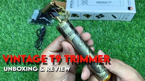 Vintage T9 Trimmer Review UnboxingVintage Trimmer Charging