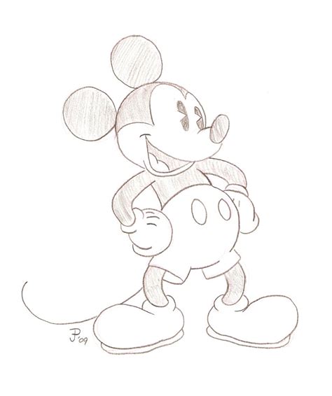 Mickey Mouse Sketch By Mickeyminnie On Deviantart