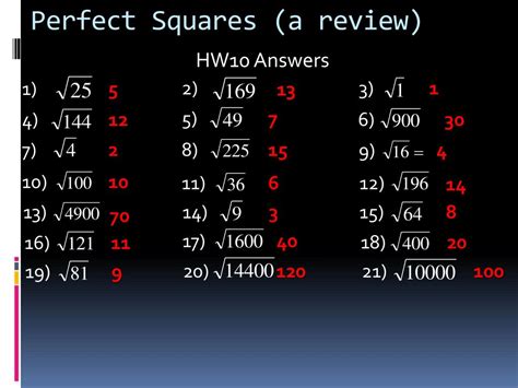 PPT - Non-Perfect Squares PowerPoint Presentation - ID:370341