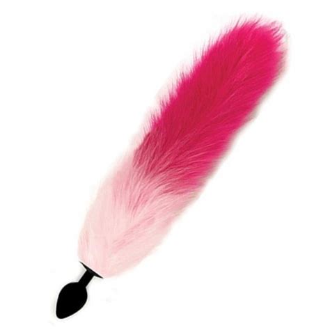 Foxy Silicone Fox Tail Butt Plug Pink Gradient Sex Toys And Adult Novelties Iafd Premium