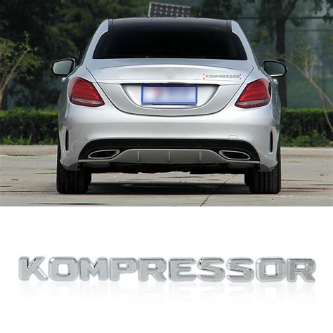 For Mercedes Benz Kompressor D Chrome Badge Emblem Logo Letter Sticker