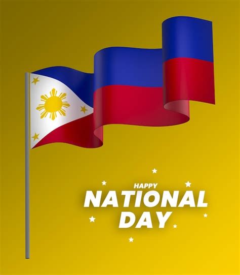 Premium Psd Philippines Flag Element Design National Independence Day