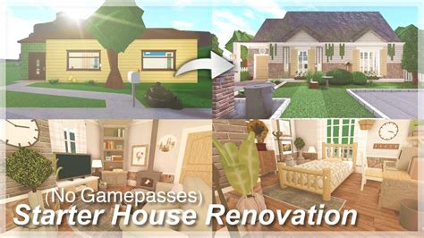 Renovating Bloxburg Starter House No Gamepasses YouTube