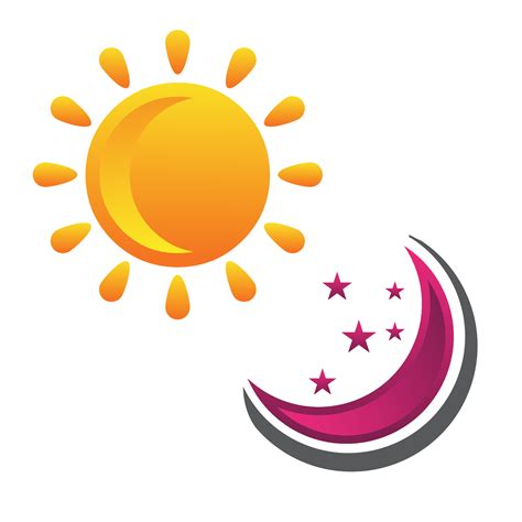 sun and moon logo design vector graphic concept illustrations 15570656 ...