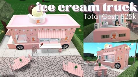 Building An Ice Cream Truck With 25k Pink Square Series Bloxburg