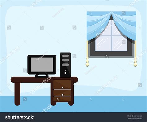 Study Room Cartoon Background Vector Stock Vector (Royalty Free) 154923692 | Shutterstock