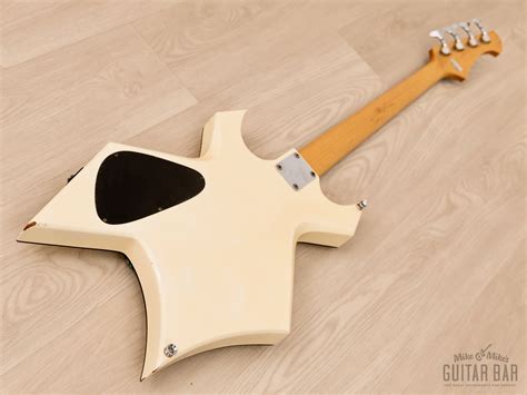 1986 B C Rich Nj Series Warlock Bass White Nikki Sixx W Active Elect Mike And Mike S Guitar Bar