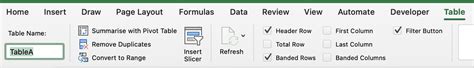 How to Name a Table in Excel - Smart Calculations