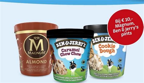 Bij 10 Magnum Ben Jerry S Pints Aanbieding Bij Hoogvliet