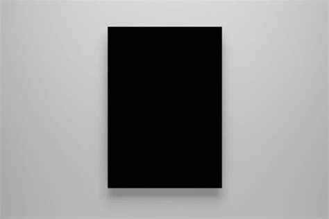 Plain Black Poster Mockup Black Sheet Graphic By Sandrofanton