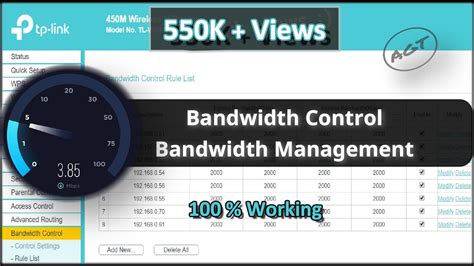 Tp Link Router Bandwidth Control Bandwidth Management Settings Set