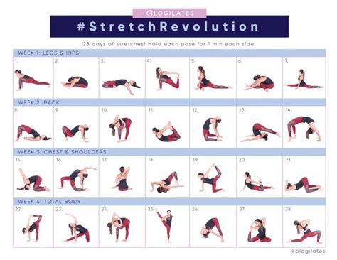 28 Days To A Flexible Body Blogilates Flexibility Challenge Workout Challenge Flexibility