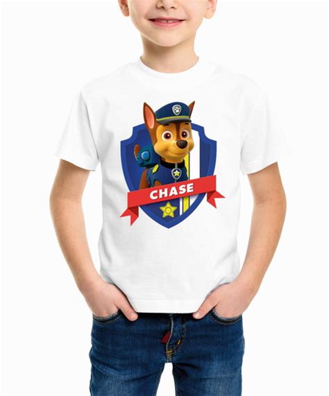 Camiseta Infantil Patrulha Canina Chase Elo