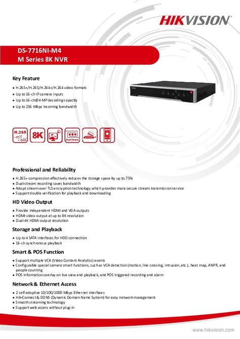 Hikvision 16 Ch 15u 8k Nvr No Hdd From Alltrade