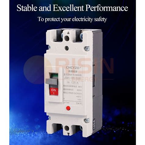 DC MCCB 2P 500V 150A 160A 200A 225A 250A Solar PV C Curve Switch