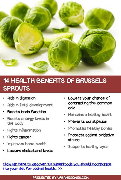 Free Ebook 101 Superfoods And Their Health Benefits Brussel Sprouts Health Benefits Brussel