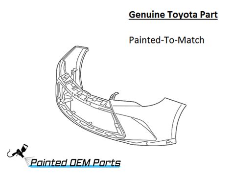 Painted 2015 2017 Toyota Camry Front Bumper Cover Genuine Oem