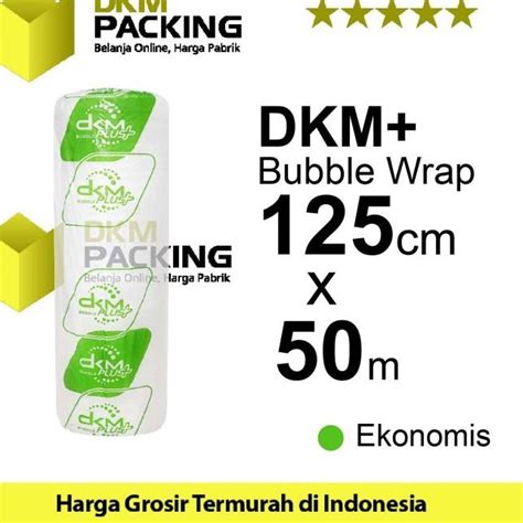 Jual Plastik Bubble Wrap Cm X M Bening Dkmplus Ekonomis Roll