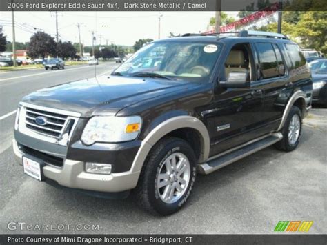 Dark Stone Metallic 2006 Ford Explorer Eddie Bauer 4x4 Camel Interior