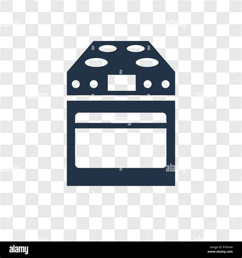 Stove Vector Icon Isolated On Transparent Background Stove