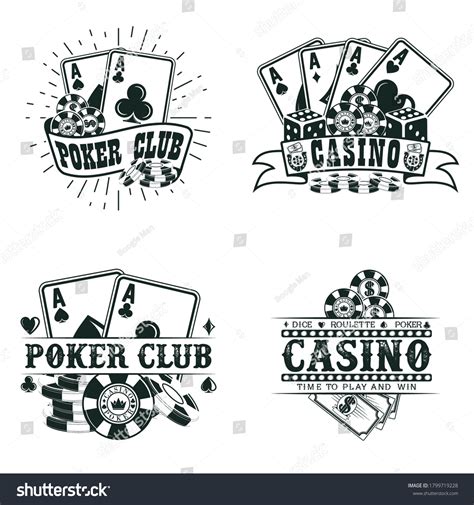 Set Vintage Casino Logo Designs Grange Stock Vector (Royalty Free ...