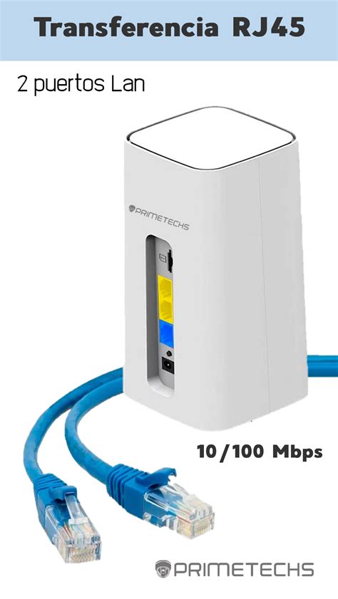 PRIMETECHS Enrutador Modem Wi Fi móvil 4G LTE 300 Mbps Libre cualquier