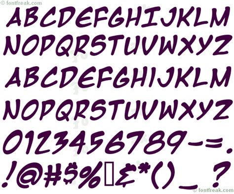 Font Freak Manga Temple Freeware By Blambot Fonts