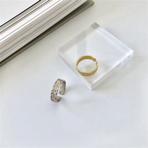 F.I.N.S 925 пробы серебряные кольца уникальное кольцо с неровной ...