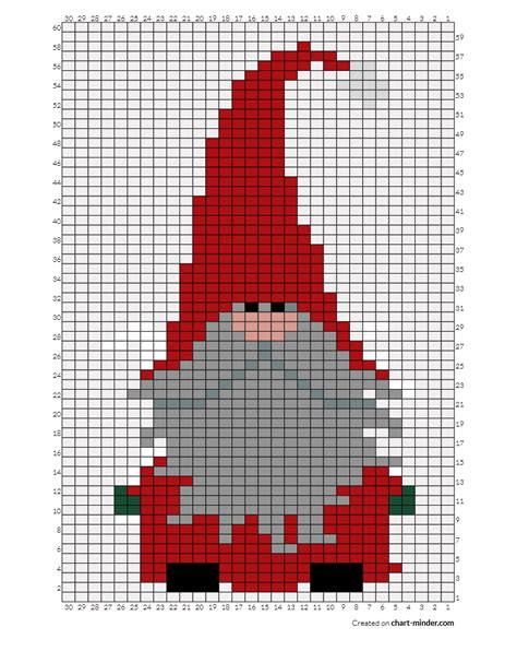 Gnome Chart Cross Stitch Patterns Christmas Cross Stitch Patterns