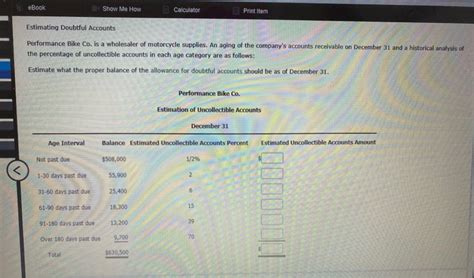 Solved EBook Show Me How Calculator Print Item Estimating Chegg