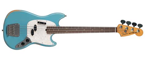 Fender Jmj Road Worn Mustang Bass Faded Daphne Blue Stang Guitars