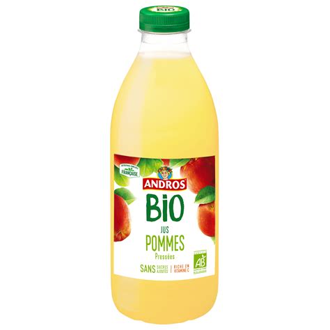 JUS DE POMMES PRESSÉES BIO 75cl Andros FoodService