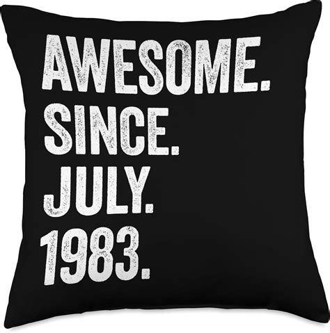 40 Birthday Ideas By Birnux 40 Years Old Awesome Since July 1983 40th Birthday Throw