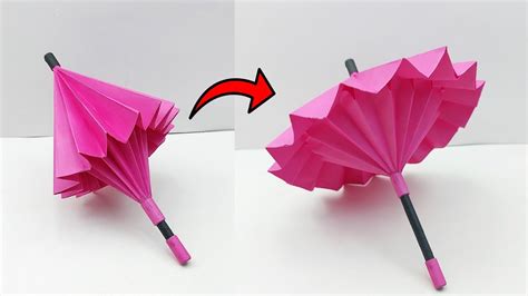 How To Make A Paper Umbrella That Opens And Closes The Kid Should See