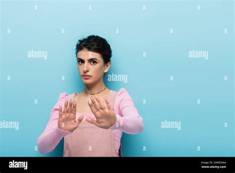 Serious Brunette Woman Hi Res Stock Photography And Images Alamy