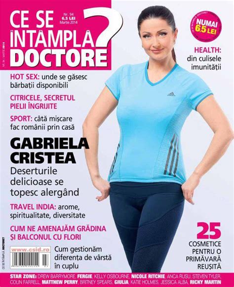 Revista Ce Se Intampla Doctore Poza Coperta Gabriela Cristea