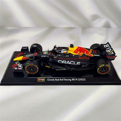 Redbull Rb Checo Perez Caja Acrilica Burago Tienda F